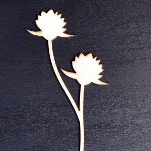Kwiatek polny ze sklejki – wzór 6