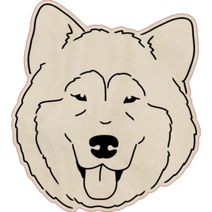 Alaskan malamute – magnes