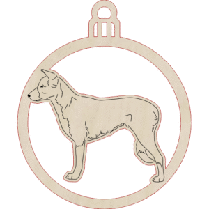 Border collie krótkowłosy – zawieszka