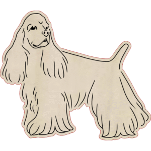 Cocker spaniel amerykański – magnes