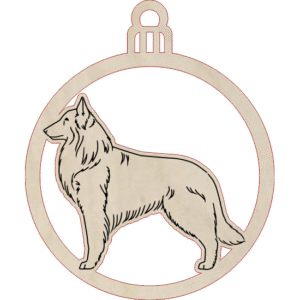 Owczarek belgijski tervueren – zawieszka