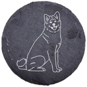 Akita – podstawka z łupka