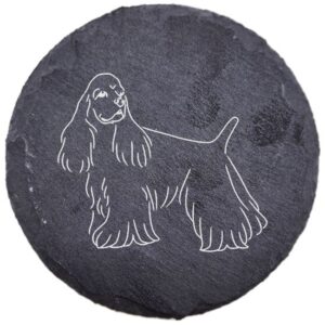 Cocker spaniel amerykański – podstawka z łupka