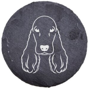 Cocker spaniel angielski – podstawka z łupka