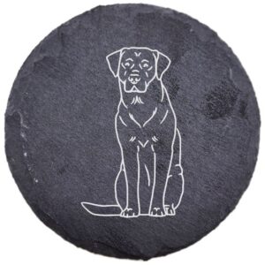 Labrador retriever – podstawka z łupka