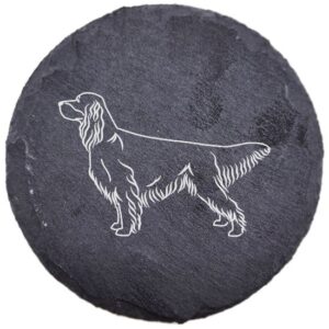 Seter szkocki (gordon) – podstawka z łupka