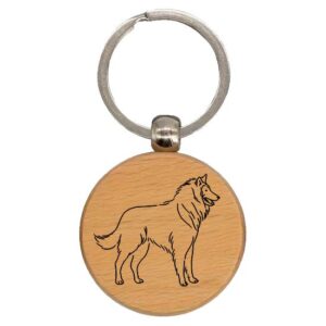 Owczarek belgijski groenendael – breloczek